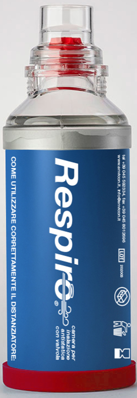 DISTANZIATORE RESPIRO CAMERA PER INALAZIONE ANTISTATICA CON VALVOLA RESPIRO - pharmaluna