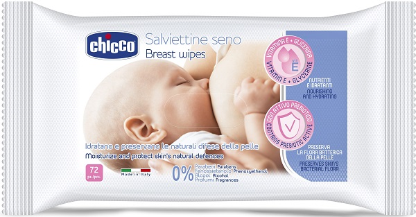 CHICCO SALVIETTE DETERGENTI PER IL SENO 72 PEZZI - pharmaluna