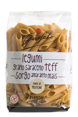 GAROFALO PENNONI PASTA SENZA GLUTINE LEGUMI E CEREALI 400 G - pharmaluna