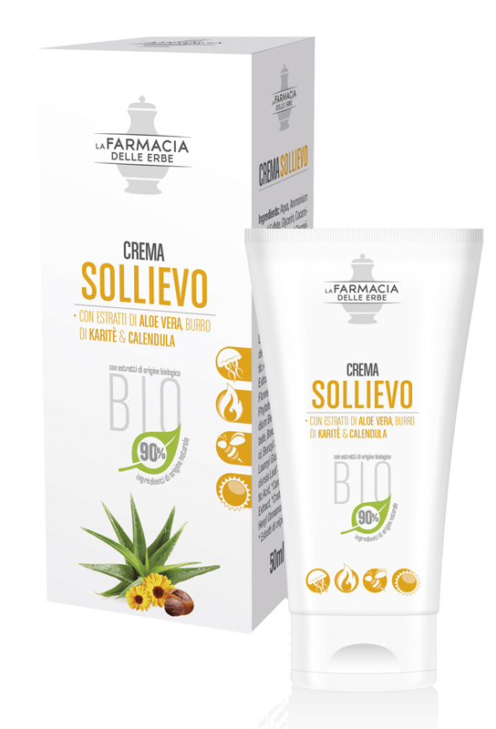 FARMACIA DELLE ERBE CREMA SOLLIEVO ALOE BIO 50 ML - pharmaluna