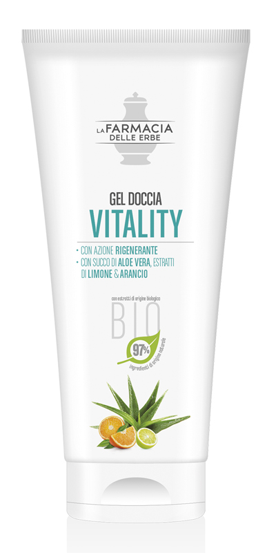 FARMACIA DELLE ERBE GEL DOCCIA VITALITY BIO 100 ML - pharmaluna