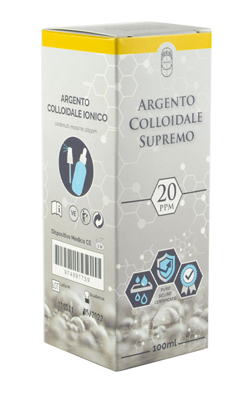ARGENTO COLLOIDALE SUPREMO 20PPM 100 ML SPRAY + CONTAGOCCE - pharmaluna