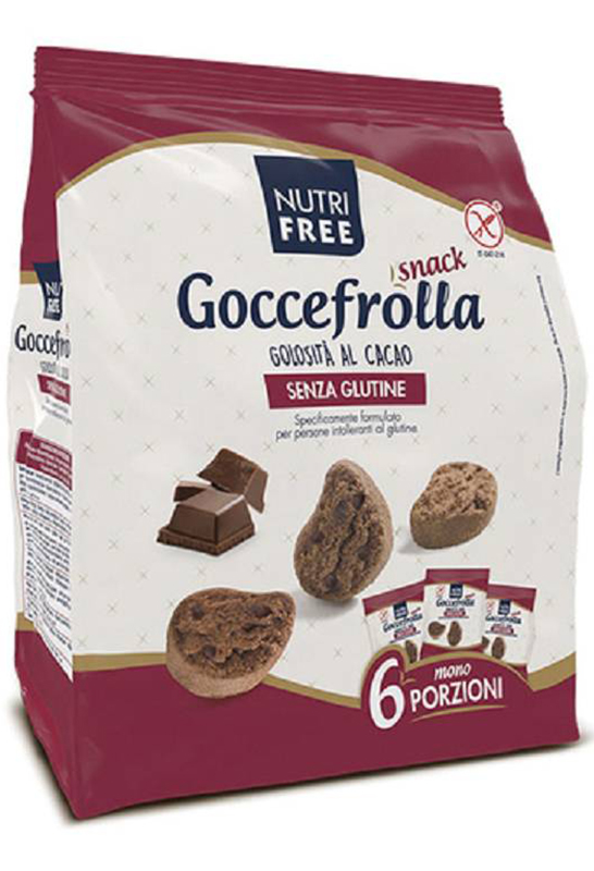 NUTRIFREE GOCCIOLOTTI CIOCCOLATO SNACK 40 G X 6 - pharmaluna