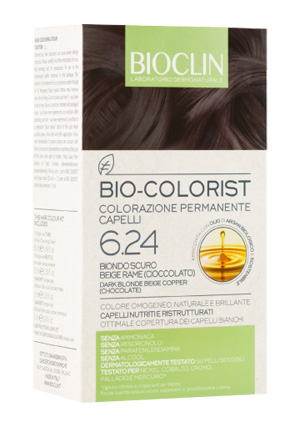BIOCLIN BIO COLORIST 6,24 BIONDO SCURO BEIGE RAME - pharmaluna