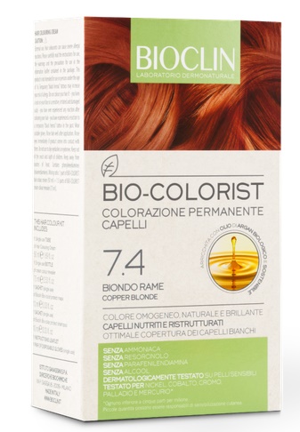 BIOCLIN BIO COLORIST 7,4 BIONDO RAME - pharmaluna