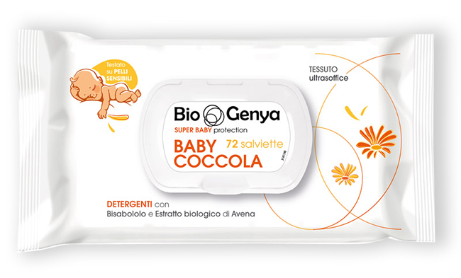 BIOGENYA SUPER BABY PROTECTION 72 SALVIETTE BABY COCCOLA DETERGENTI - pharmaluna