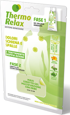 THERMO RELAX FITO GEL DOLORI SCHIENA E SPALLE FASE 2 MAXI CEROTTO GEL MULTIFUNZIONALE CON ERBE 1 PEZZO - pharmaluna