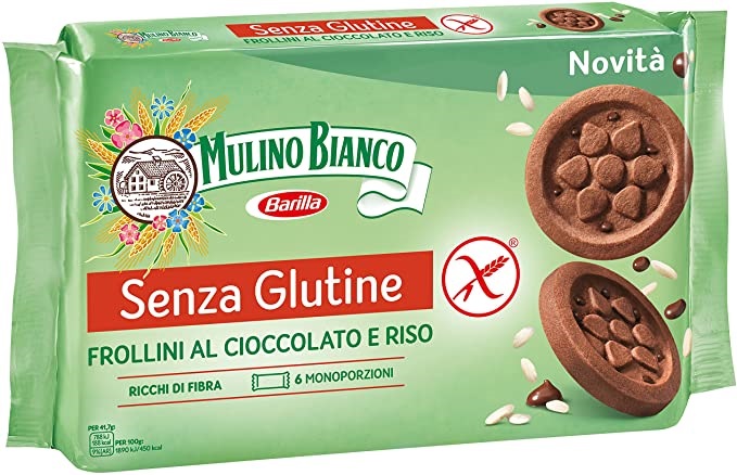 MULINO BIANCO SENZA GLUTINE FROLLINI AL CIOCCOLATO E RISO 6 MONOPORZIONI DA 41,66 G - pharmaluna