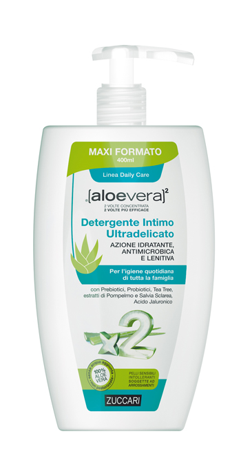 ALOEVERA2 DETERGENTE INTIMO ULTRADELICATO 400 ML - pharmaluna