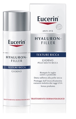 EUCERIN HYALURON-FILLER TEXTURE RICCA GIORNO 50 ML - pharmaluna