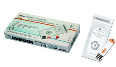 STRISCE MISURAZIONE GLICEMIA BEURER PER GLUCOMETRO GL44/GL50/GL50EVO IN FOIL 25 PEZZI - pharmaluna