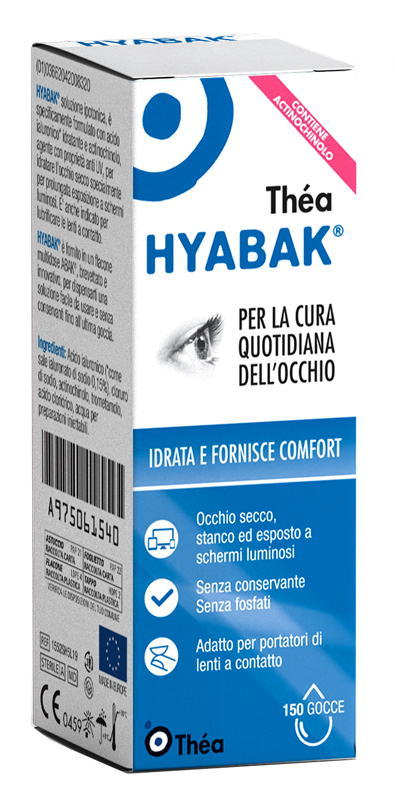SOLUZIONE OFTALMICA MULTIDOSE HYABAK 5 ML - pharmaluna