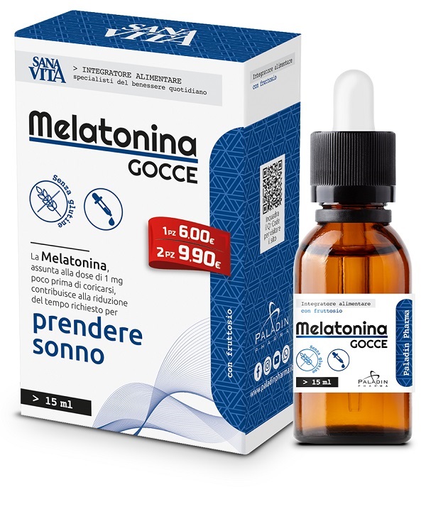 SANAVITA MELATONINA GOCCE 15 ML - pharmaluna