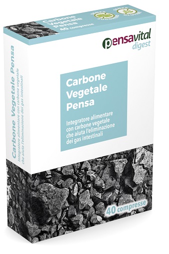 CARBONE VEGETALE PENSA 40 COMPRESSE - pharmaluna