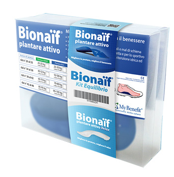 KIT EQUILIBRIO BIONAIF PLANTARE ATTIVO BLU MEDIO DAL 38 AL 42 70-80KG - pharmaluna