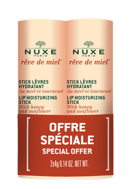NUXE REVE DE MIEL DUO STICK LEVRES HYDRATANT 2 X 4 G - pharmaluna