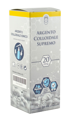 ARGENTO COLLOIDALE SUPREMO 20PPM CERTIFICATO SPRAY CON CONTAGOCCE + EROGATORE NASO + EROGATORE GOLA + EROGATORE PELLE - pharmaluna