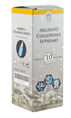 ARGENTO COLLOIDALE SUPREMO 10PPM CERTIFICATO CON CONTAGOCCE 100 ML - pharmaluna