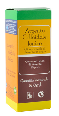 ARGENTO COLLOIDALE IONICO 40PPM CERTIFICATO 250 ML - pharmaluna