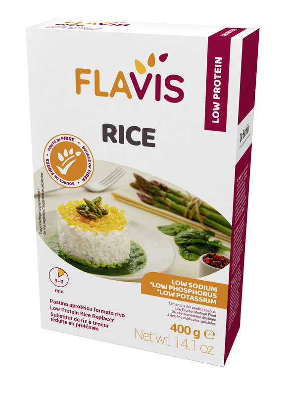 FLAVIS RICE PASTINA APROTEICA FORMATO RISO 400 G - pharmaluna