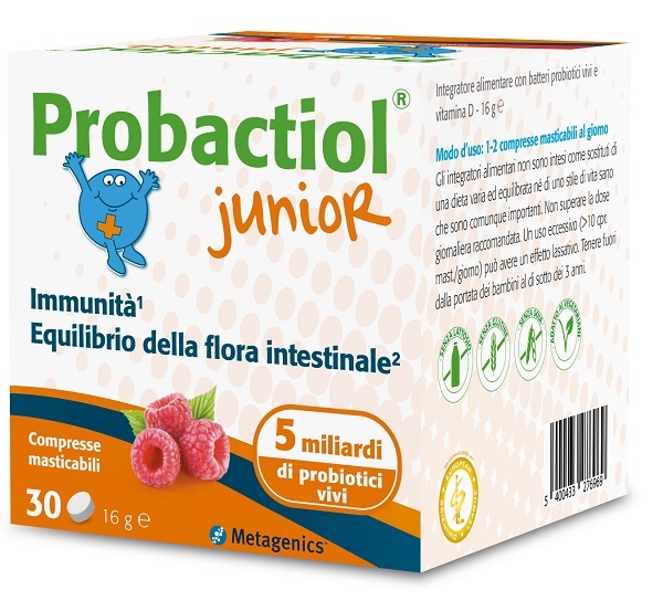 PROBACTIOL JUNIOR 30 COMPRESSE MASTICABILI NEW - pharmaluna