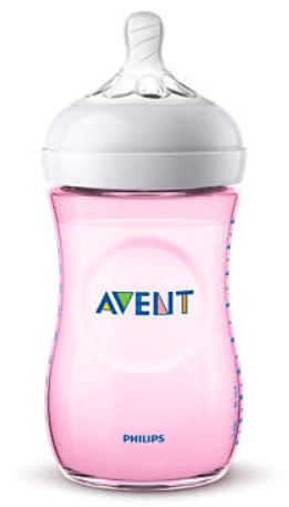 AVENT BIBERON NATURAL PP 260ML ROSA SINGLE PACK - pharmaluna