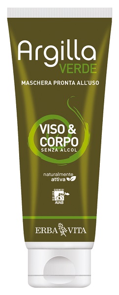 ARGILLA VERDE MASCHERA PRONTA 250 ML - pharmaluna