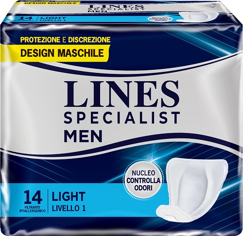 PANNOLONI LINES SPECIALIST MEN LIVELLO 1 14 PEZZI - pharmaluna