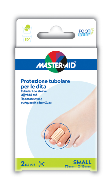 TUBO IN GEL MASTER-AID ELASTICIZZATO S 7,5 CM 2 PEZZI - pharmaluna