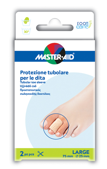 TUBO IN GEL MASTER-AID ELASTICIZZATO L 7,5 CM 2 PEZZI - pharmaluna