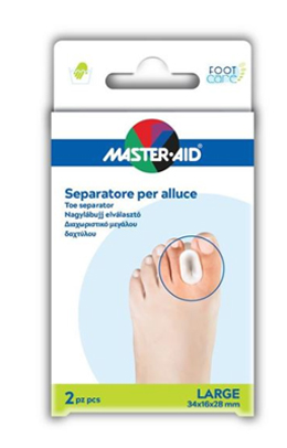 SEPARATORE DITA IN GEL MASTER-AID PER ALLUCE L 2 PEZZI - pharmaluna