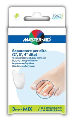 SEPARATORE DITA MASTER-AID 1 S + 2 M 3 PEZZI - pharmaluna