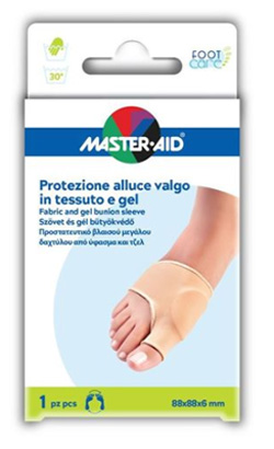 PROTEZIONE MASTER-AID IN GEL E TESSUTO PER ALLUCE VALGO 1 PEZZO - pharmaluna