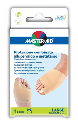PROTEZIONE MASTER-AID PER ALLUCE VALGO E METATARSO L 1 PEZZO - pharmaluna