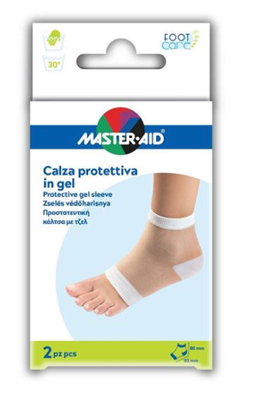 CALZA MASTER-AID CON PROTEZIONE IDRATANTE IN GEL 2 PEZZI - pharmaluna