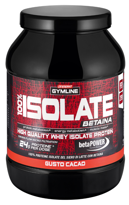 GYMLINE 100% WHEY ISOLATE CACAO 900 G - pharmaluna