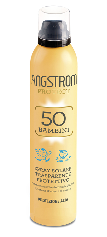 ANGSTROM PROTECT 50 BAMBINI SPRAY SOLARE TRASPARENTE 250 ML - pharmaluna
