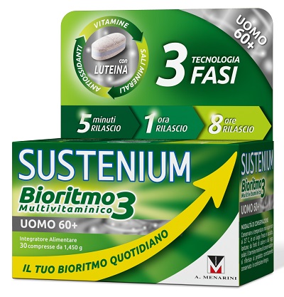 SUSTENIUM BIORITMO3 UOMO 60+ 30 COMPRESSE - pharmaluna