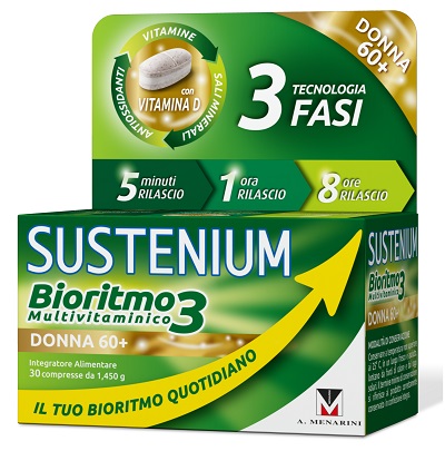 SUSTENIUM BIORITMO3 DONNA 60+ 30 COMPRESSE - pharmaluna