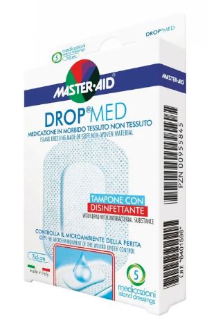 MEDICAZIONE M-AID DROP MED 10 X 10 CM 5 PEZZI - pharmaluna