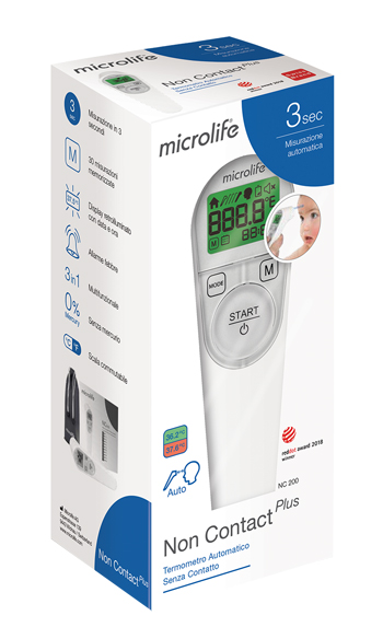 TERMOMETRO FRONTALE MICROLIFE NO CONTACT PLUS NC200 - pharmaluna