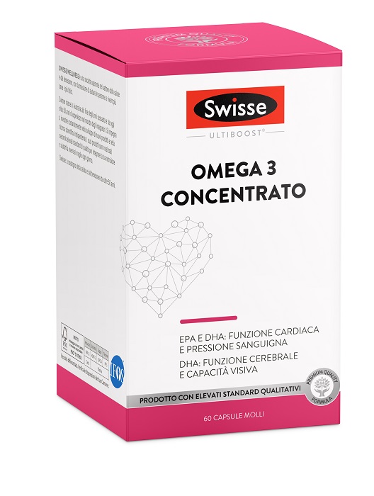 SWISSE OMEGA 3 CONCENTRATO 60 CAPSULE MOLLI DA 2440 MG - pharmaluna