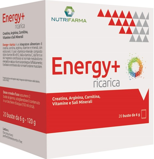 ENERGY+ RICARICA 20 BUSTINE - pharmaluna