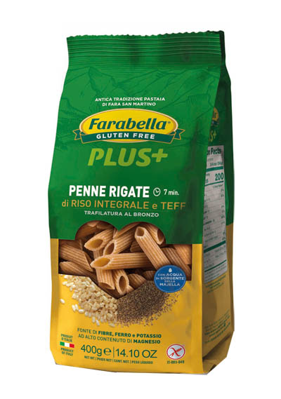 FARABELLA PENNE RISO INTEGRALE E TEFF 400 G - pharmaluna