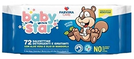 BABYSTAR SALVIETTE BEBE' POPUP 72 PEZZI - pharmaluna