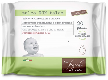 FIOCCHI DI RISO SALVIETTE TALCO NON TALCO - pharmaluna