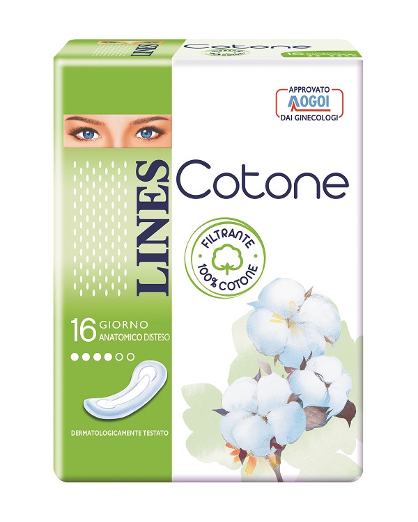 LINES COTONE NON ULTRA ANATOMICI DISTESI 16 PEZZI - pharmaluna