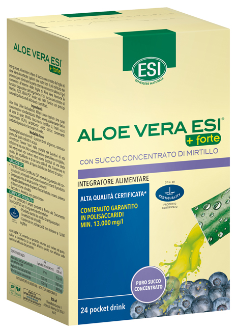 ESI ALOE VERA SUCCO + FORTE MIRTILLO 24 POCKET DRINK - pharmaluna
