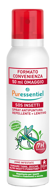 PURESSENTIEL SPRAY ANTIPUNTURA SOS INSETTI PMC 200 ML - pharmaluna