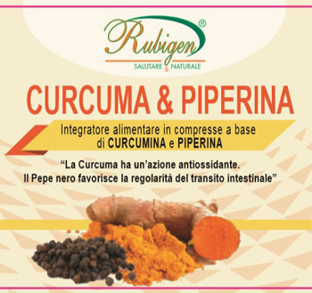 CURCUMA & PIPERINA RUBIGEN 120 COMPRESSE DA 500 MG - pharmaluna